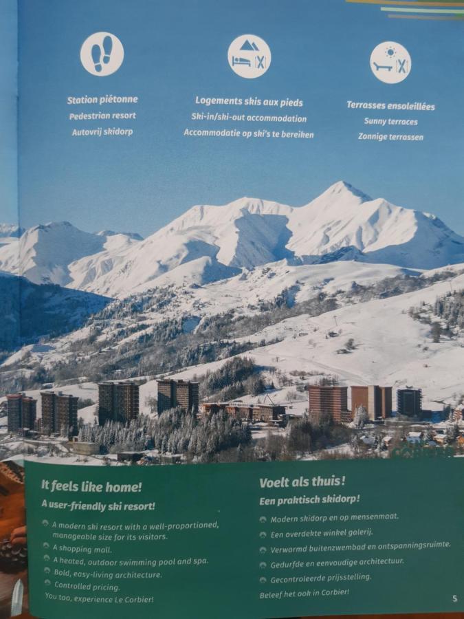 T2 vue piste Résidence Vostok Zodiaque Le Corbier Extérieur photo