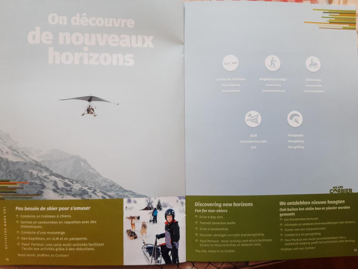 T2 vue piste Résidence Vostok Zodiaque Le Corbier Extérieur photo