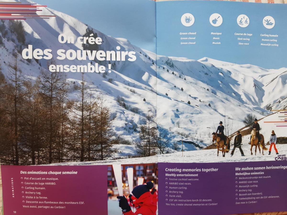 T2 vue piste Résidence Vostok Zodiaque Le Corbier Extérieur photo